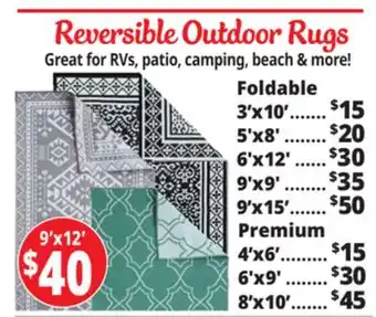 Ocean State Job Lot Reversible Outdoor Rugs offer