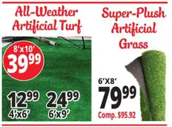 Ocean State Job Lot All-Weather Artificial Turf offer