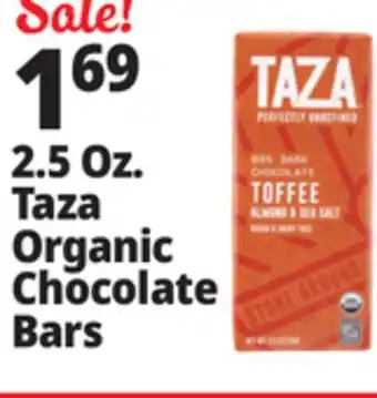 Ocean State Job Lot 2.5 Oz. Taza Organic Chocolate Bars offer