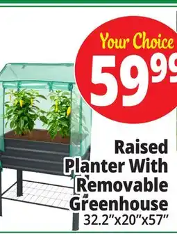 Ocean State Job Lot Raised Planter With Removable Greenhouse offer