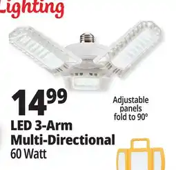 Ocean State Job Lot Multi-Directional LED Light 6000 Lumens offer