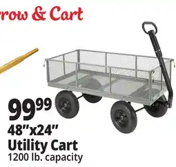 Ocean State Job Lot 48x24 Utility Cart offer