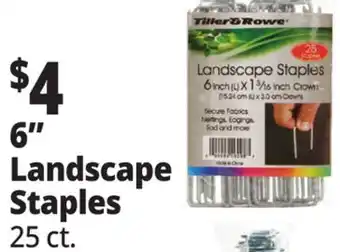 Ocean State Job Lot Tiller & Rowe 6 Landscape Staples 25 Count offer