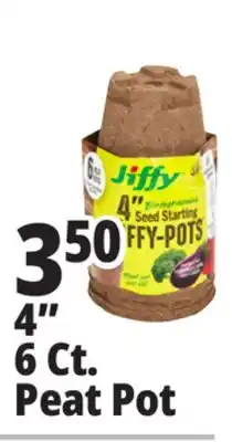 Ocean State Job Lot 4 Round Biodegradable Seed Starting Jiffy-Pots 6-pots offer