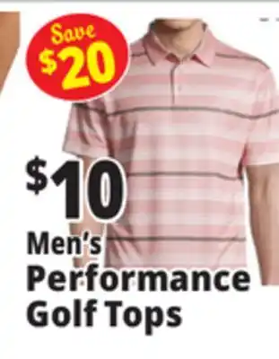 Ocean State Job Lot Men's Performance Golf Tops offer