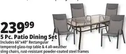 Ocean State Job Lot Glass Top Patio Dining Table 66 x 40 offer