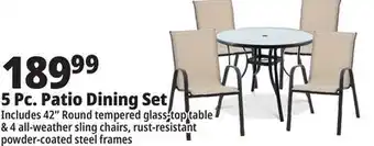 Ocean State Job Lot 5 pc. Patio Dining Set offer