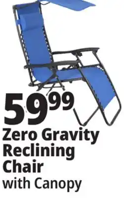 Ocean State Job Lot Zero Gravity Reclining Chair with Canopy offer