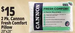 Ocean State Job Lot Cannon Fresh Comfort Bed Pillows 2 Pack offer