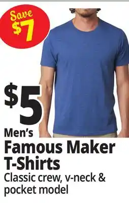 Ocean State Job Lot Men's Famous Maker T-Shirts offer