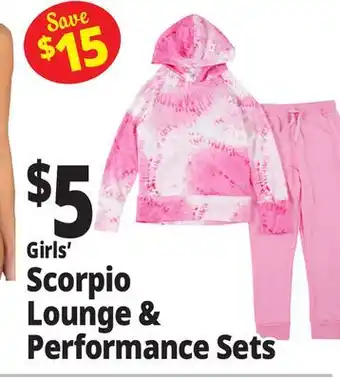 Ocean State Job Lot Girls' Scorpio Lounge & Performance Sets offer