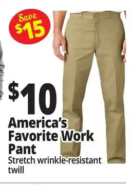 Ocean State Job Lot America's Favorite Work Pant offer