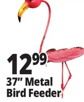 Ocean State Job Lot Outdoor Living Accents Metal Flamingo Bird Feeder 37 offer