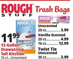 Ocean State Job Lot Rough Stuff Trash Bags offer