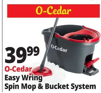 Ocean State Job Lot O-Cedar Easy Wring Spin Mop & Bucket System offer