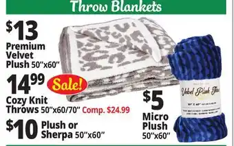 Ocean State Job Lot Throw Blankets offer