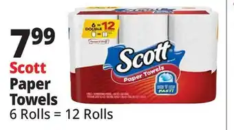 Ocean State Job Lot Scott Choose-A-Size Double Roll Paper Towels 6 Count offer