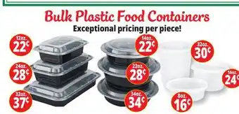 Ocean State Job Lot Bulk Plastic Food Containers offer