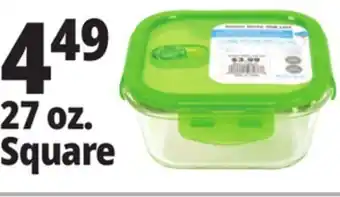 Ocean State Job Lot Glass Food Storage Container 27 oz offer