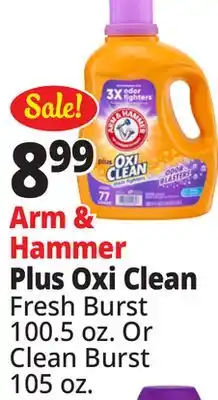 Ocean State Job Lot Arm & Hammer Plus Oxi Clean Stain Fighters Detergent 100.5 oz offer