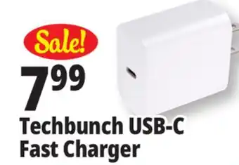 Ocean State Job Lot TechBunch Universal USB-C Wall Charger offer