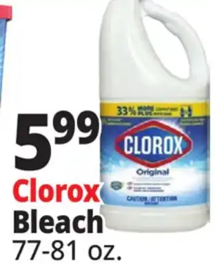 Ocean State Job Lot Clorox Bleach offer