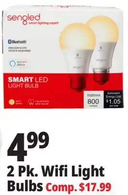 Ocean State Job Lot 2 Pk. Wifi Light Bulbs offer