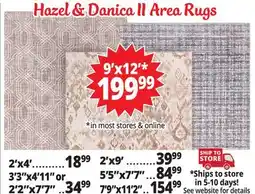 Ocean State Job Lot Hazel & Danica II Rugs offer