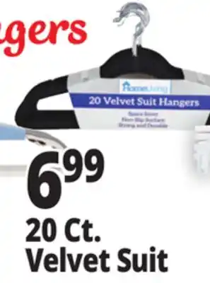 Ocean State Job Lot HomeLiving Velvet Suit Hangers 20 Count offer