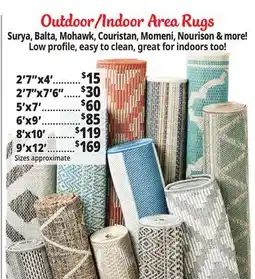 Ocean State Job Lot Outdoor/Indoor Area Rugs offer