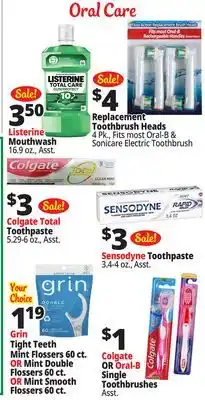 Ocean State Job Lot Oral Care offer