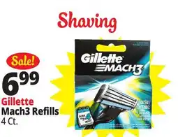 Ocean State Job Lot Gillette Mach3 Razor Blade Refills 4 Count offer