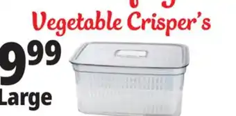 Ocean State Job Lot Large Produce Crisper with Removable Basket 5.9 Qt offer