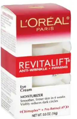 Ocean State Job Lot L'Oreal Revitalift Anti-Wrinkle + Firming Eye Cream Moisturizer .5 oz offer