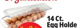 Ocean State Job Lot Covered Egg Holder Fridge Bin offer