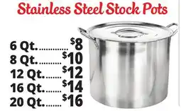 Ocean State Job Lot Stainless Steel Stock Pots offer