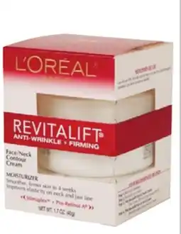 Ocean State Job Lot L'Oreal Revitalift Anti-Wrinkle + Firming Face/Neck Contour Cream 1.7 oz offer