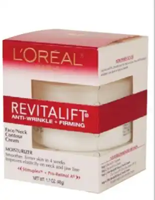 Ocean State Job Lot L'Oreal Revitalift Anti-Wrinkle + Firming Face/Neck Contour Cream 1.7 oz offer