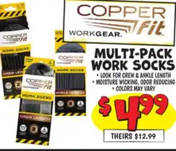 Ollie's COPPER FIT MULTI-PACK WORK SOCKS offer