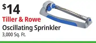 Ocean State Job Lot Tiller & Rowe Oscillating Sprinkler 3 000 sqft offer