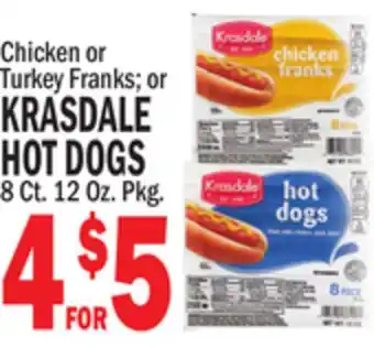 Bravo Supermarkets KRASDALE HOT DOGS offer