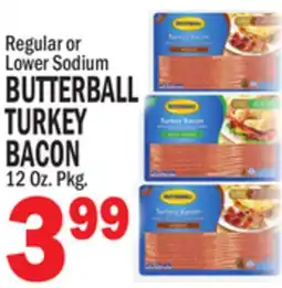 Bravo Supermarkets BUTTERBALL TURKEY BACON offer