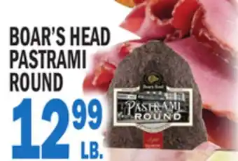 Bravo Supermarkets BOAR'S HEAD PASTRAMI ROUND offer