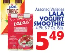 Bravo Supermarkets LALA YOGURT SMOOTHIE offer