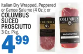 Bravo Supermarkets COLUMBUS SLICED PROSCIUTTO offer