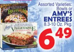 Bravo Supermarkets AMY'S ENTREES offer