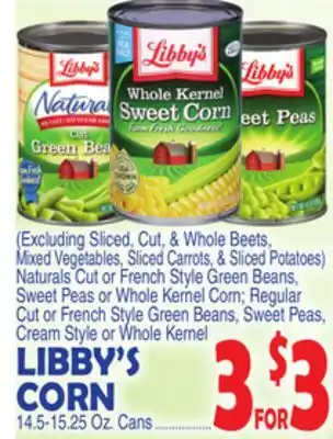 Bravo Supermarkets LIBBY'S CORN offer