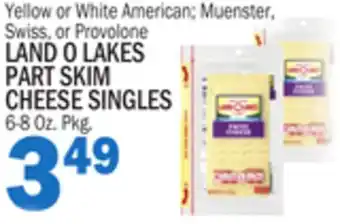 Bravo Supermarkets LAND O LAKES PART SKIM SINGLES CHEESE offer