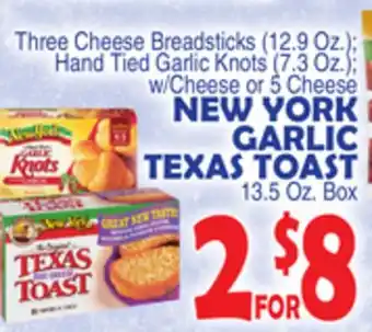 Bravo Supermarkets NEW YORK GARLIC TEXAS TOAST offer