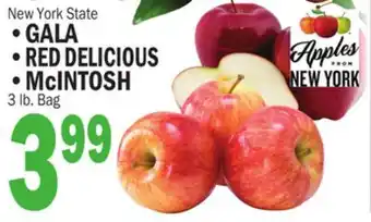 Bravo Supermarkets GALA, RED DELICIOUS, MccINTOSH offer